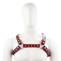 Adjustable Fetish Gay BDSM Leather Chest Harness for Men - Perfect for Body Bondage and Rave Nights